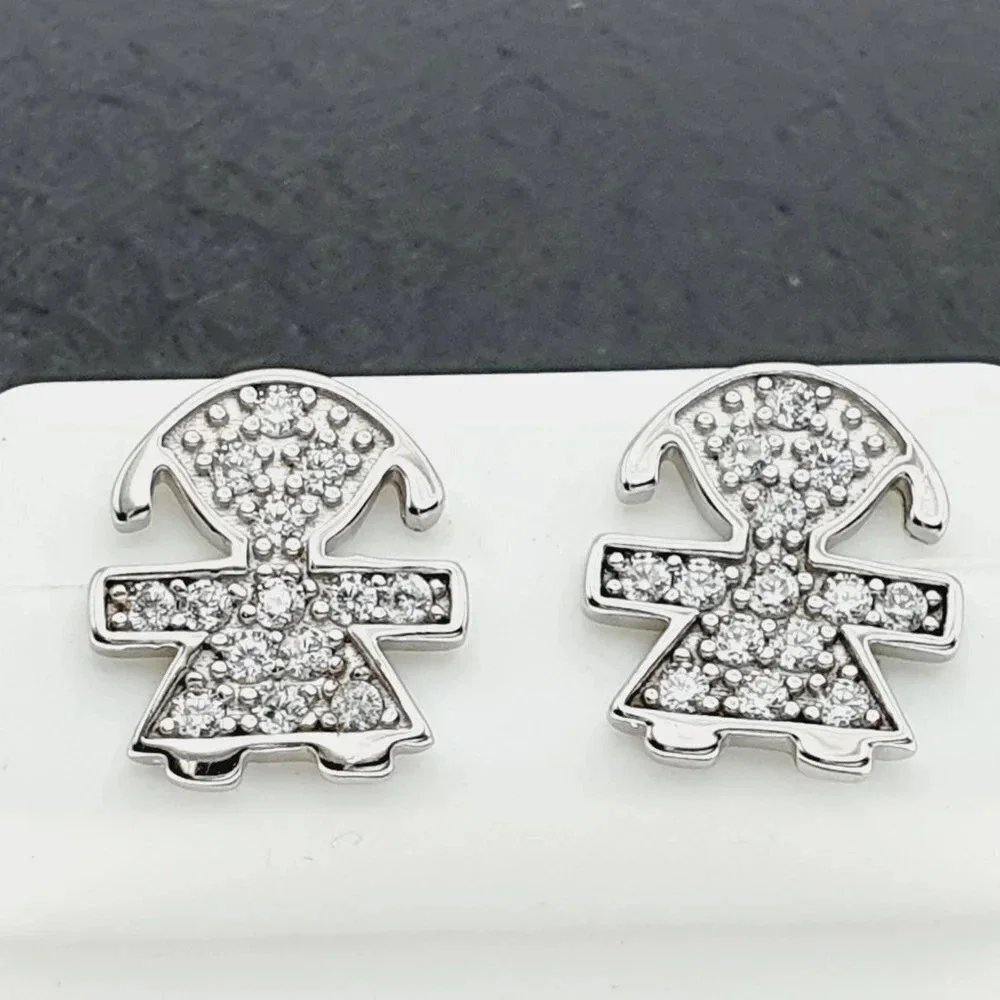 925 Sterling Silver Luxury Cz Earrings For Women/Girls, Best For Rjus2140